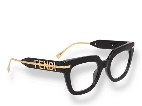 occhiali vista fendi maculati acetato 200.00|Occhiali da vista in acetato tartarugato e metallo dorato con .